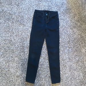 American Eagle Black Skinny Jeggings 00 short